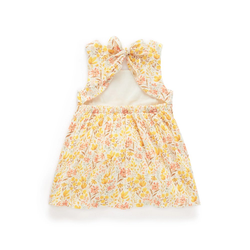 Purebaby Desert Flower Bow Dress