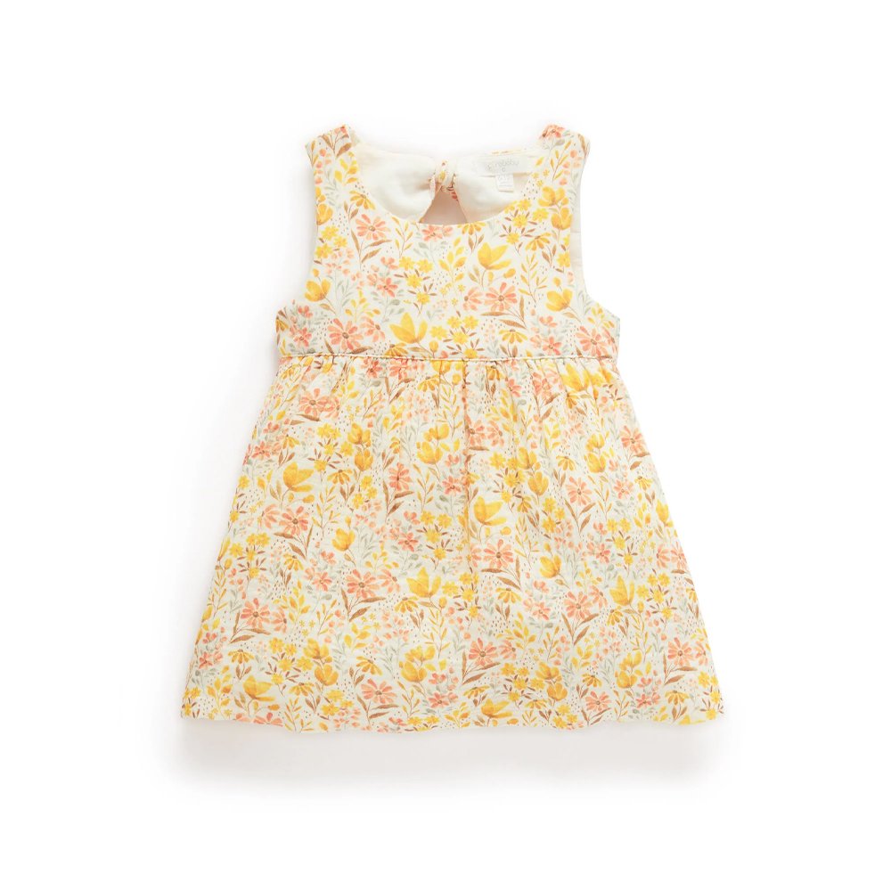 Purebaby Desert Flower Bow Dress