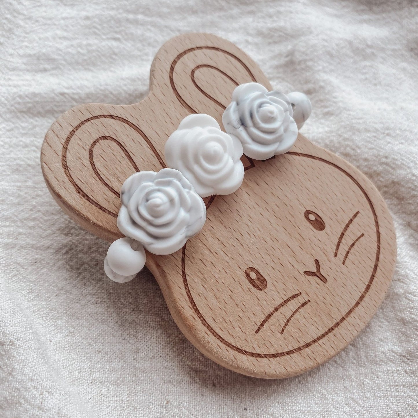 Foxx + Willow Teether Toy- Blossom Bunny