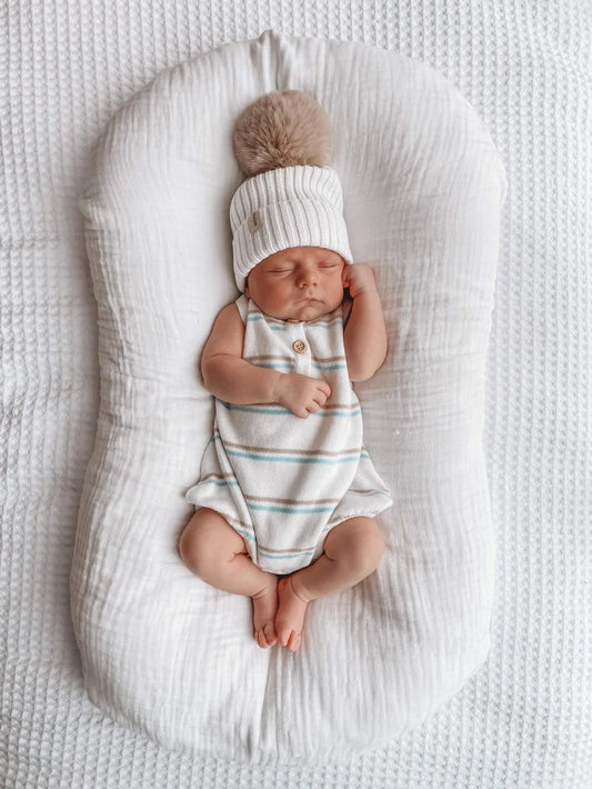 Indigo Dreams Stripe Bubble Romper
