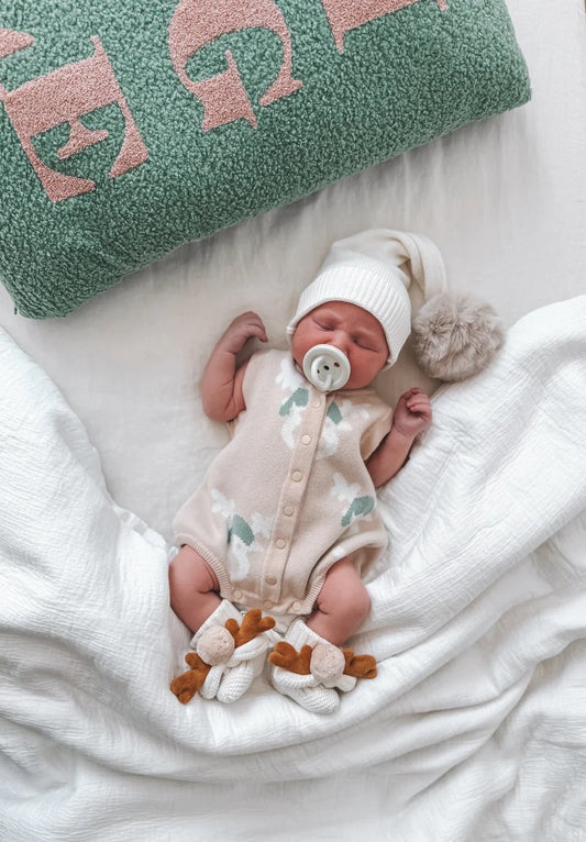 Indigo Dreams Reindeer Bubble Romper