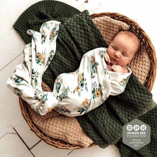 Snuggle Hunny Muslin Wrap- Garden Bee