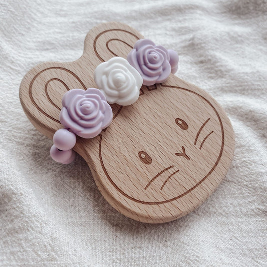 Foxx + Willow Teether Toy- Blossom Bunny