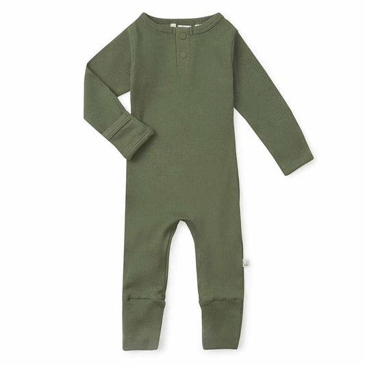 Snuggle Hunny Organic Growsuit- Olive