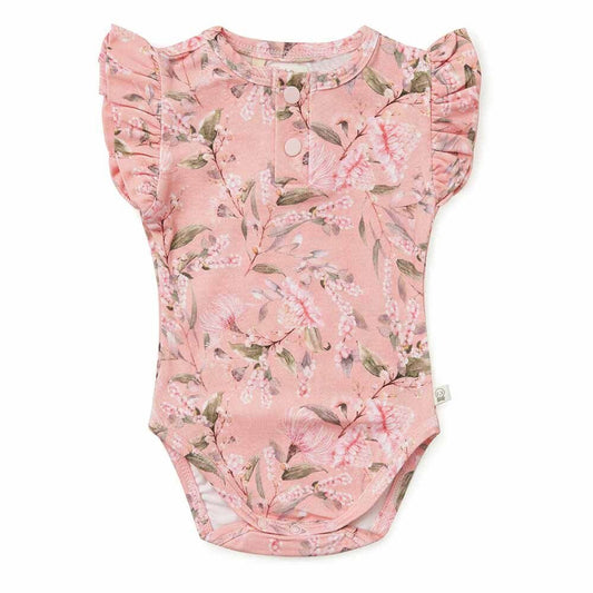 Snuggle Hunny Bodysuit- Pink Wattle