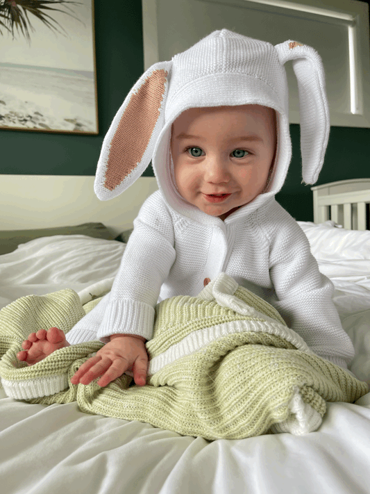 Raising Reign Harriet Bunny Ears Romper